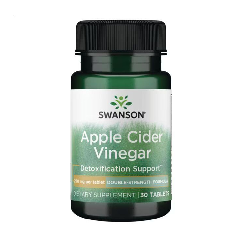 Яблучний оцет Swanson Apple Cider Vinegar 200 мг, 30 таблеток